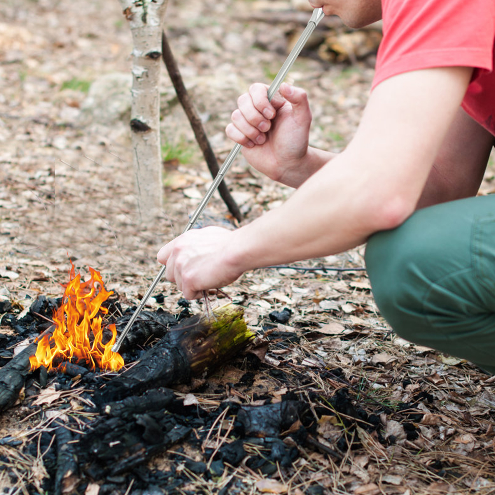Outdoor Hunting Youtube - Outdoor Cooking Blow Fire Tube Portable
