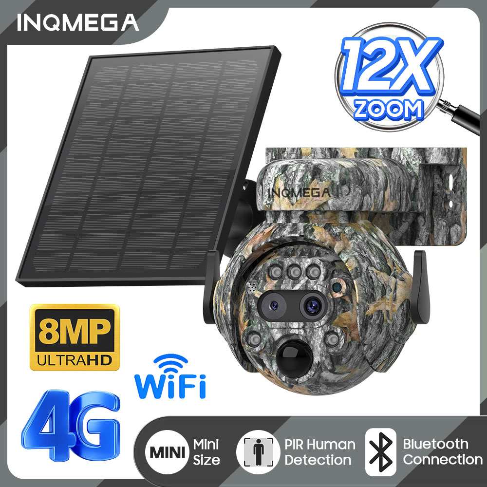 Hunting Outdoor Camera - INQMEGA 8MP Solar Powered Camera 4K
