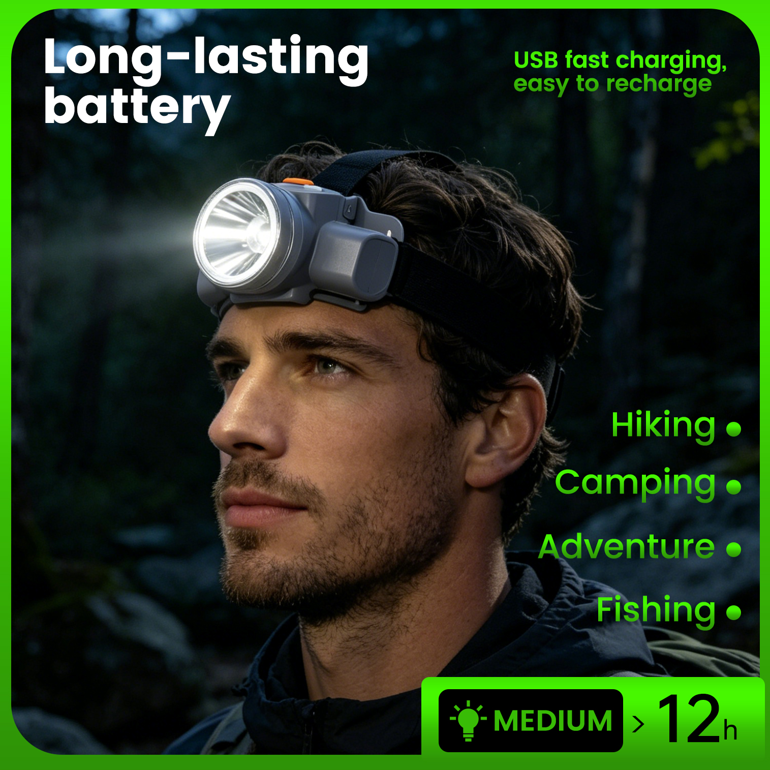 Super Bright Led Flashlight, L - đánh giá và giá Headlamp Tactical Bright