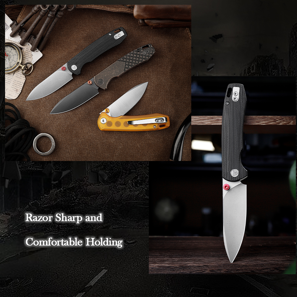TRIVISA Folding Knife for Men, - đánh giá và giá Outdoor Hunting Gifts