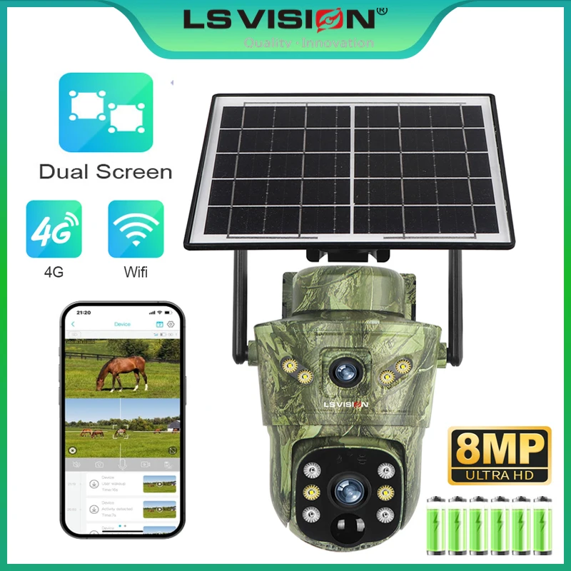 LS VISION 8MP 4G Solar Hunting - đánh giá và giá Hunting Outdoor Camera