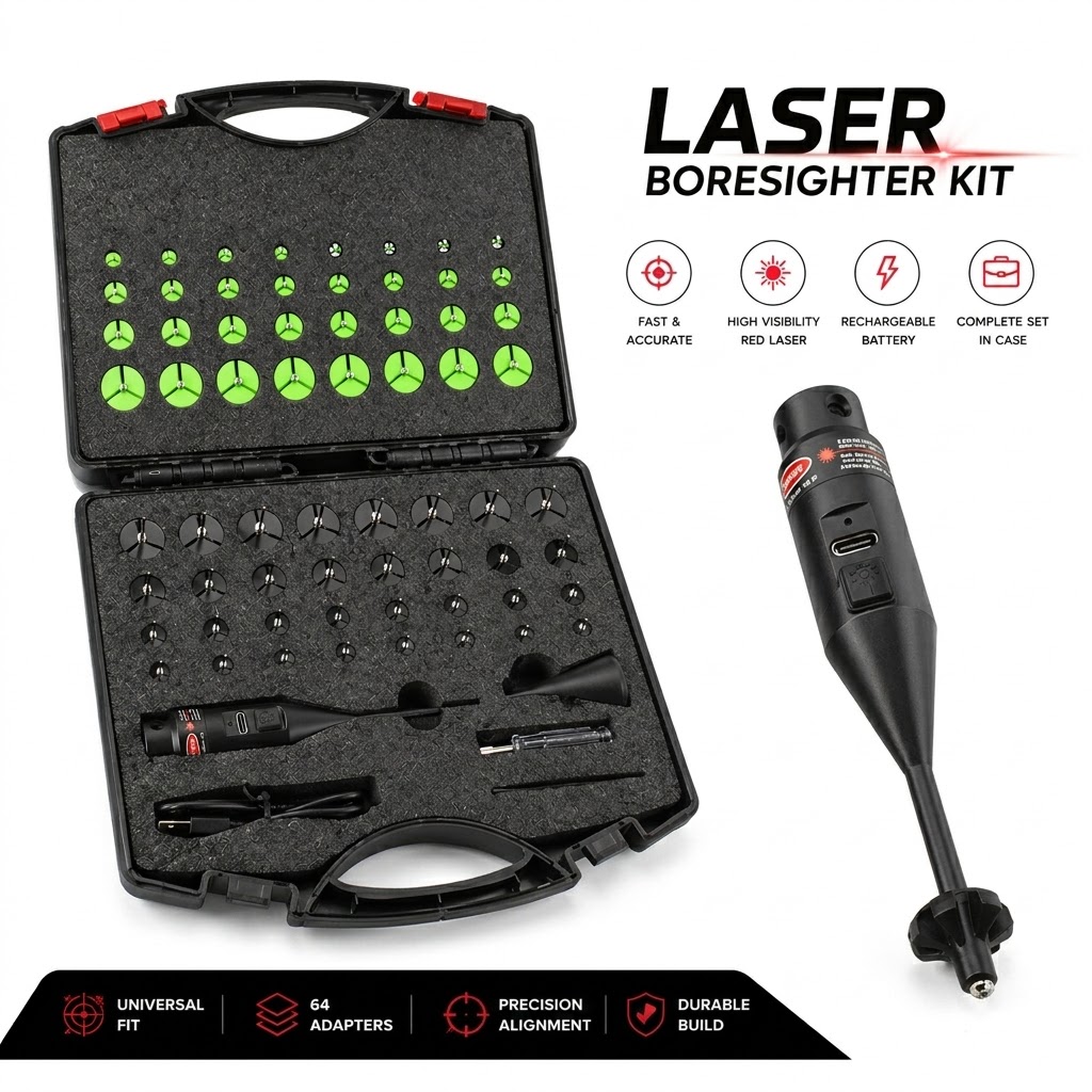 Laser Boresigher 64 Adapters K - đánh giá và giá Laser Boresighter Kit
