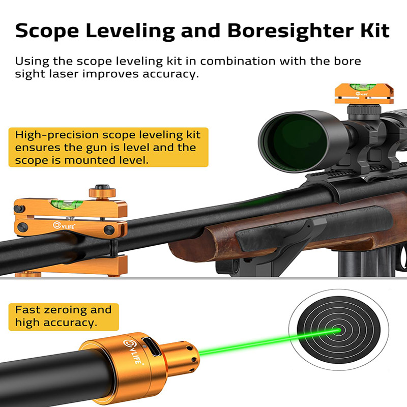 Scope Leveling Kit with Green/ - đánh giá và giá Laser Boresighter Kit