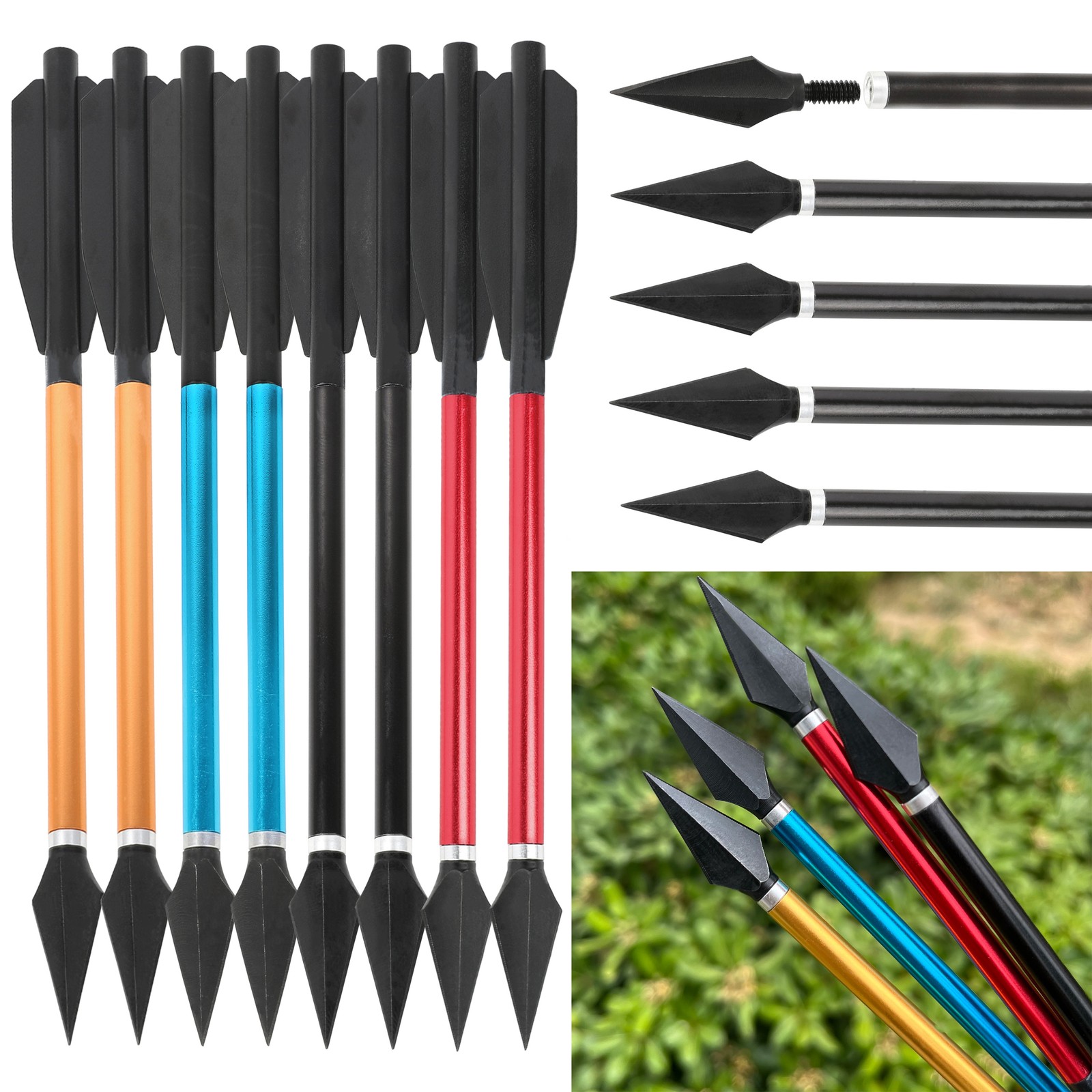 6.7'' Archery Bolts Aluminum S - đánh giá và giá Crossbow Bolt Broadhead