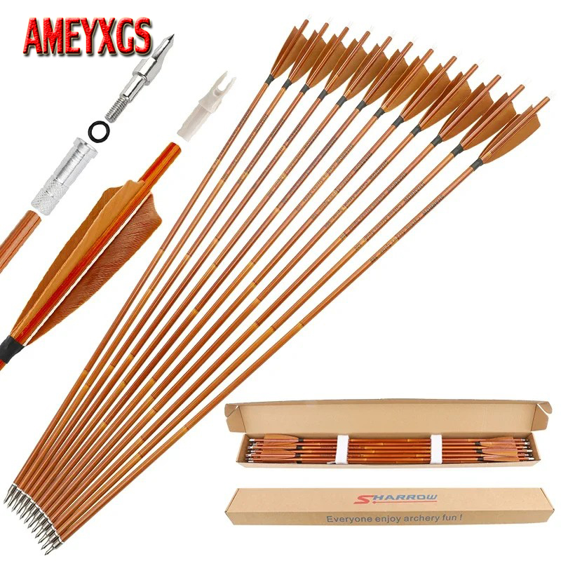 6/12pcs Mixed Carbon Arrows SP - đánh giá và giá Hunting Bow Compound