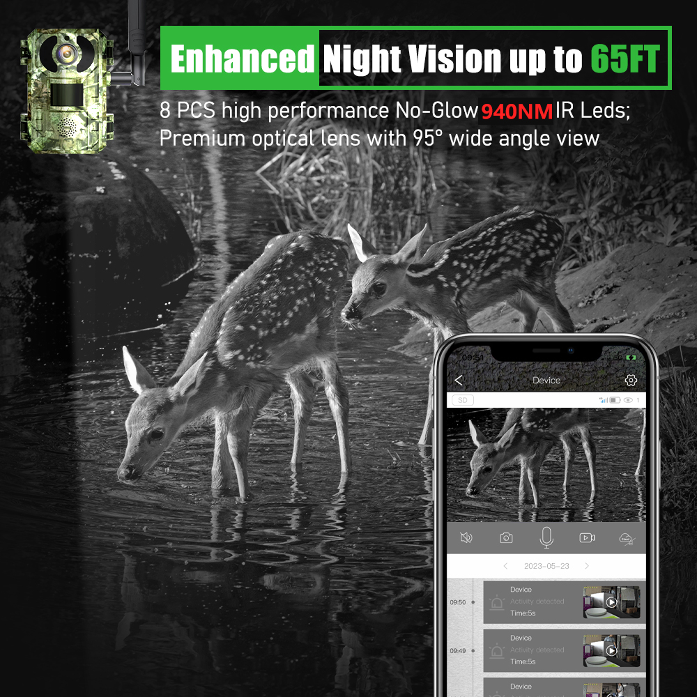 EU Band 4G Cellular LTE Live V - đánh giá và giá Hunting Outdoor Camera