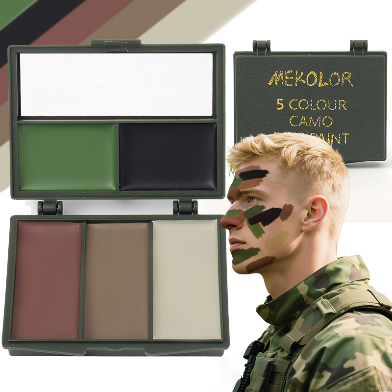 5-Color Camouflage, Face Paint - đánh giá và giá Camo Face Paint