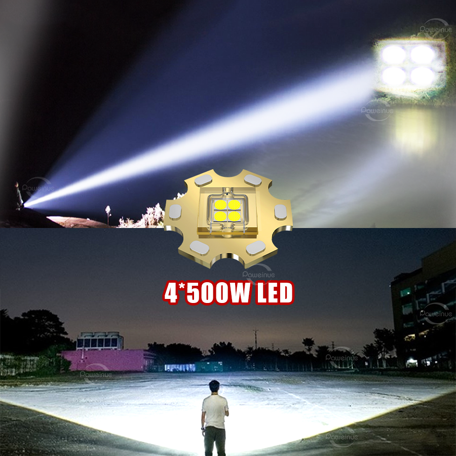 2000W Most Powerful LED Headla - đánh giá và giá Headlamp Tactical Bright