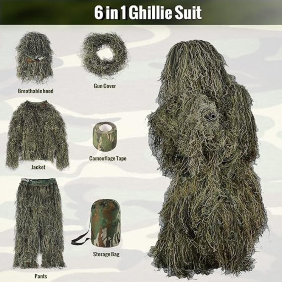 6-in-1 Lightweight Breathable  - đánh giá và giá Outdoor Hunting Outfit
