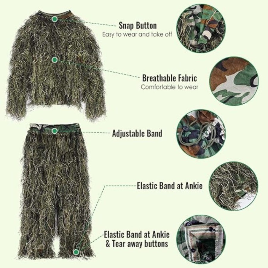 6-in-1 Lightweight Breathable  - đánh giá và giá Outdoor Hunting Outfit