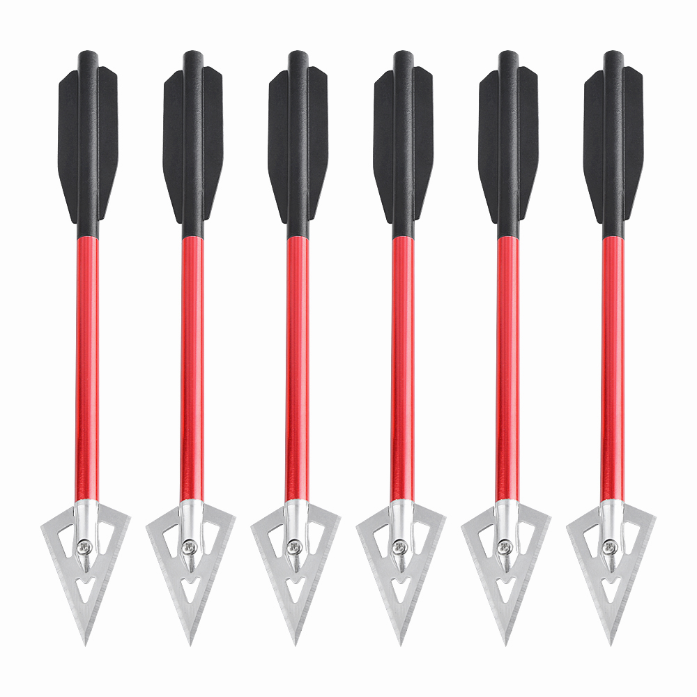 6/12pcs Short Arrow Aluminum C - đánh giá và giá Crossbow Bolt Broadhead