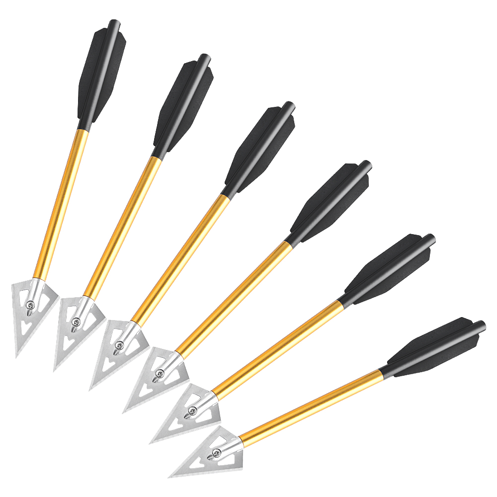 6/12pcs Short Arrow Aluminum C - đánh giá và giá Crossbow Bolt Broadhead