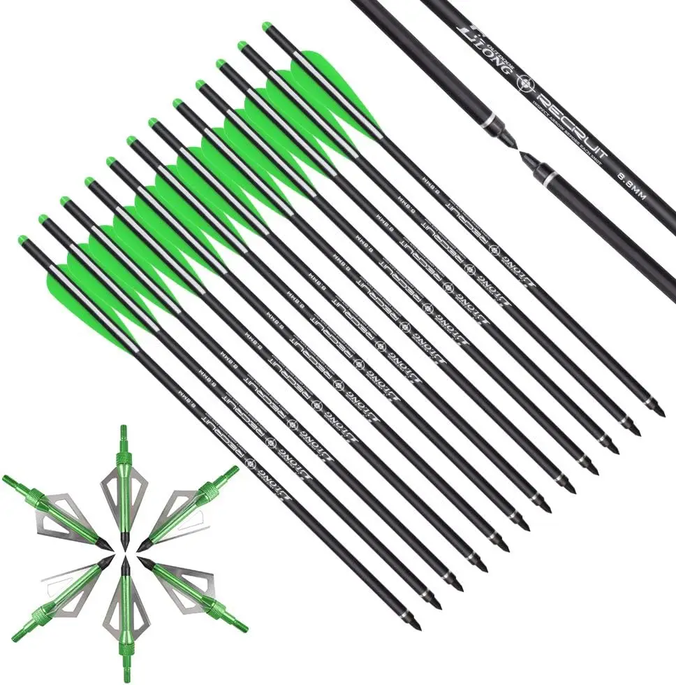 Elong Crossbow Bolts 20 Inch C - đánh giá và giá Crossbow Bolt Broadhead