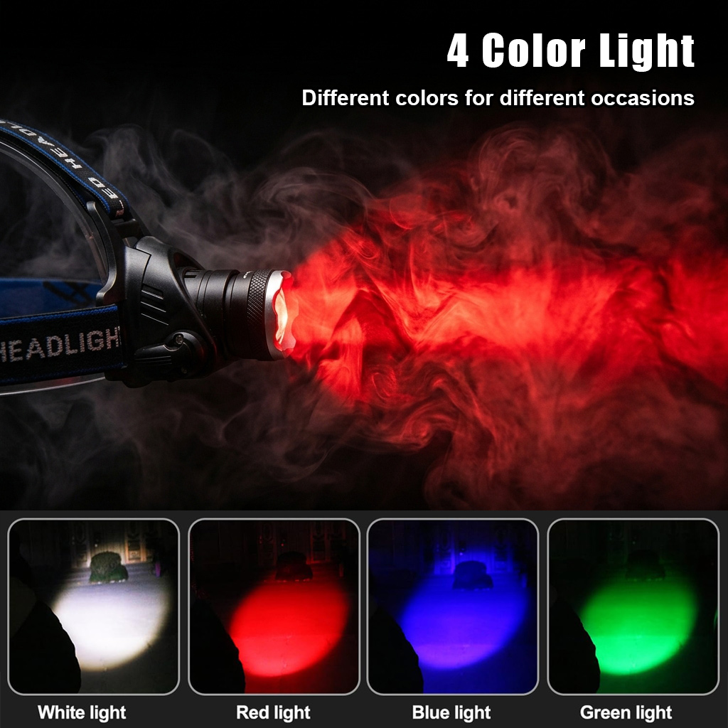 4in1 LED Headlamp Flashlights  - đánh giá và giá Headlamp Tactical Bright