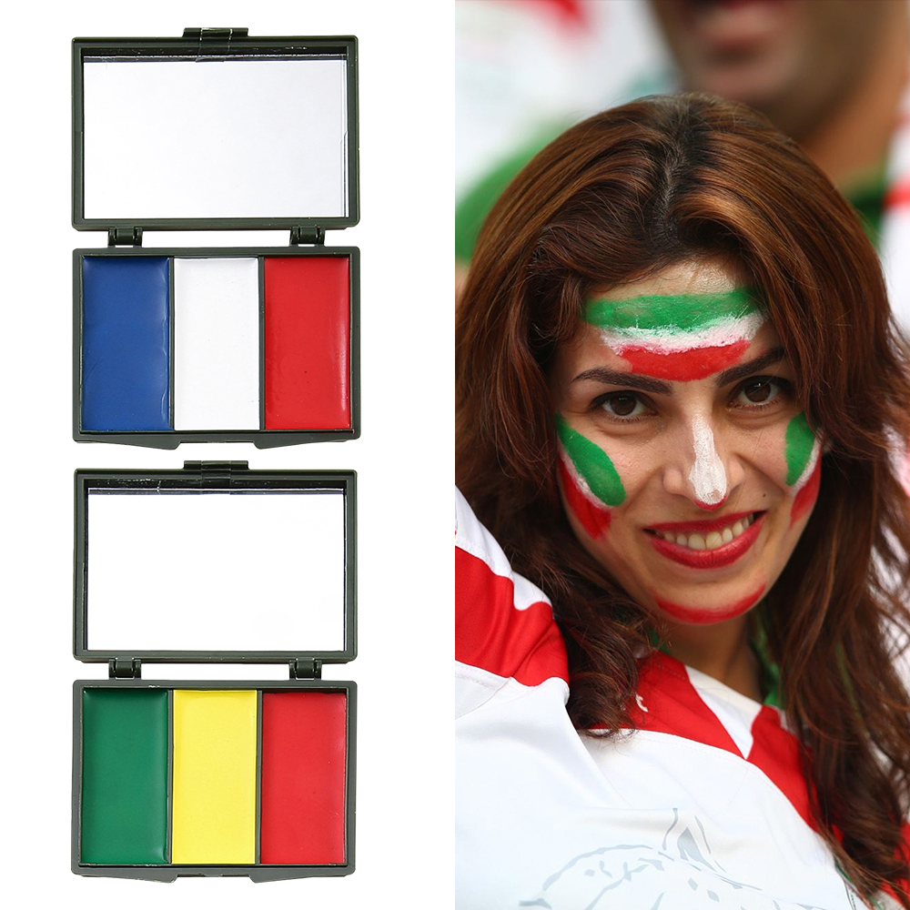 3 Colors National flag Argenti - đánh giá và giá Camo Face Paint