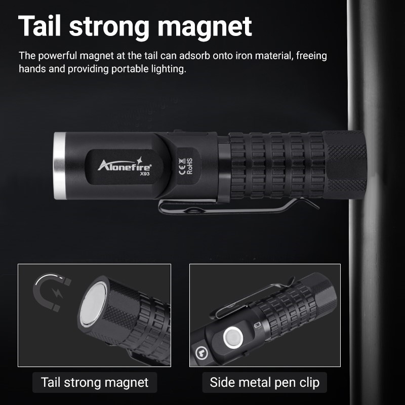 Magnetic P8 Led Flashlight 90° - đánh giá và giá Headlamp Tactical Bright