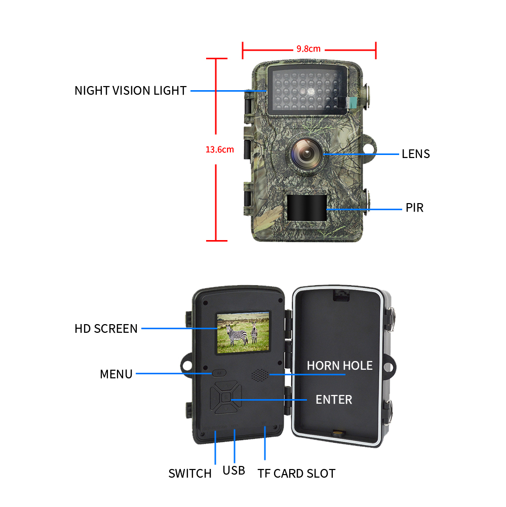 HD Wildlife Trail  Camera PIR  - đánh giá và giá Hunting Outdoor Camera