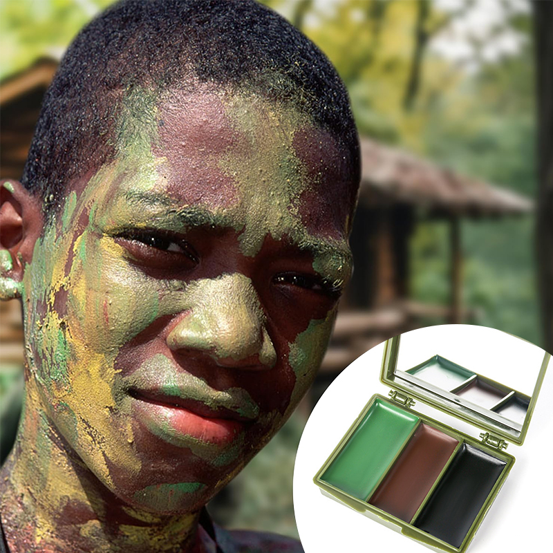3-color camouflage face painti - đánh giá và giá Camo Face Paint