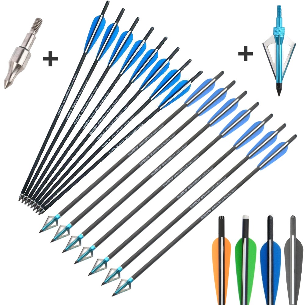 6/12Pcs 16/17/18/20/21/22 Inch - đánh giá và giá Crossbow Bolt Broadhead