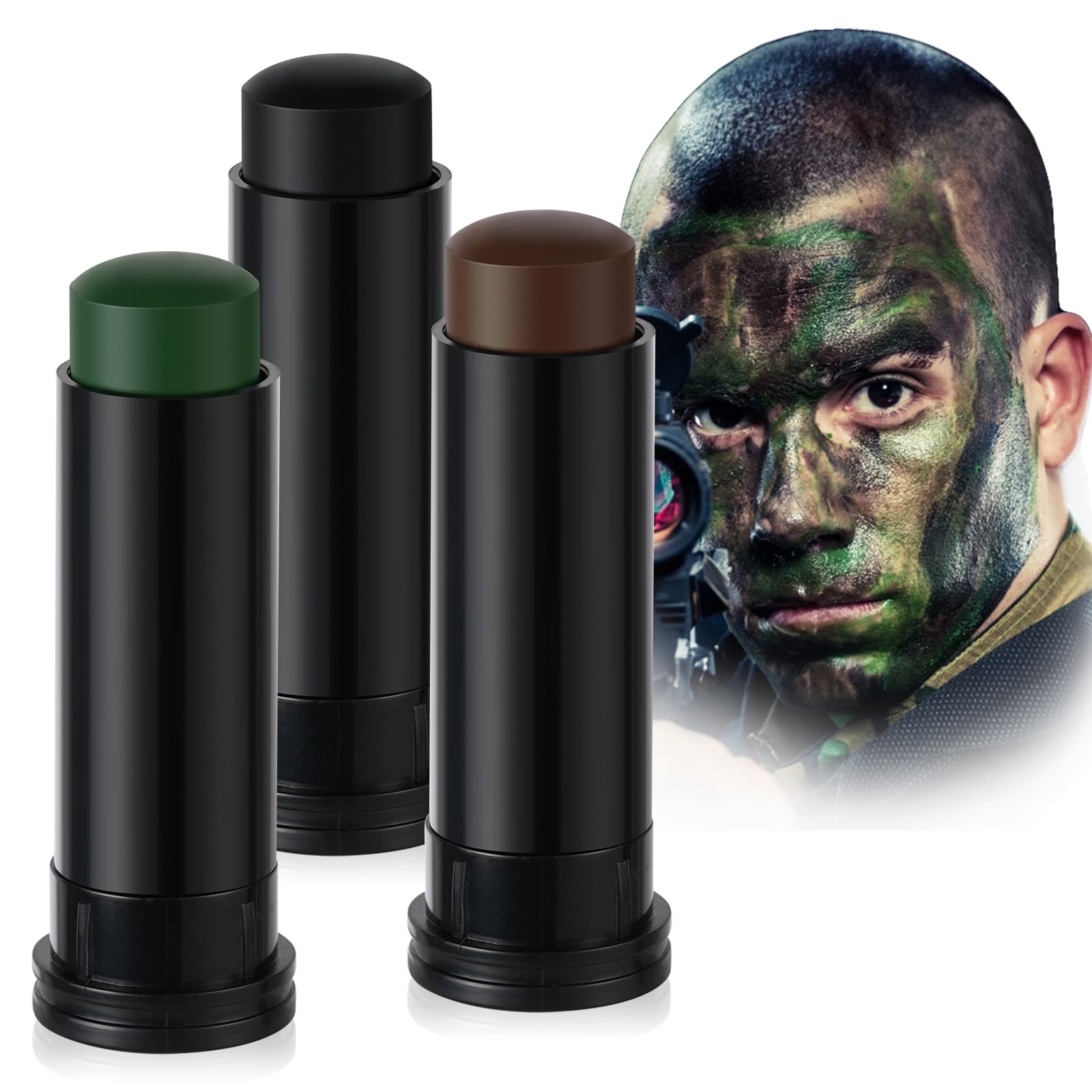 3Pcs Military Woodland Face Pa - đánh giá và giá Camo Face Paint