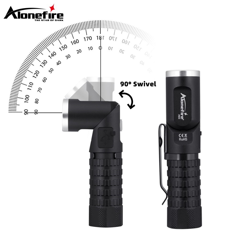 Magnetic P8 Led Flashlight 90° - đánh giá và giá Headlamp Tactical Bright