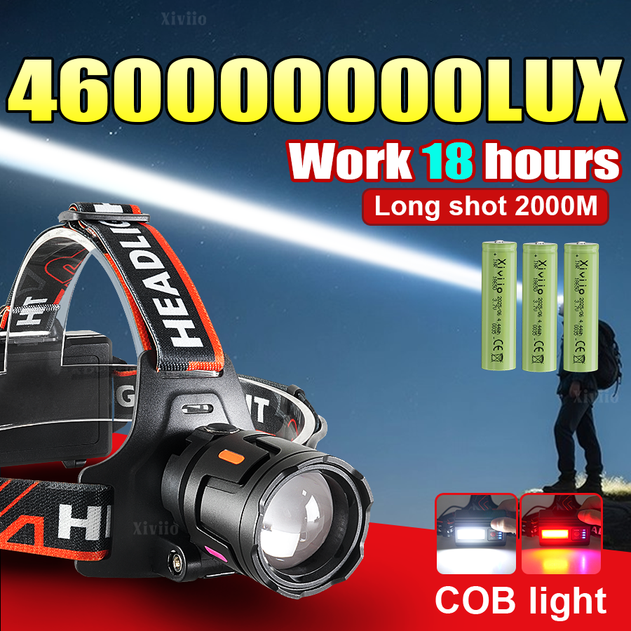 460000000LUX Ultra Bright Rech - đánh giá và giá Headlamp Tactical Bright