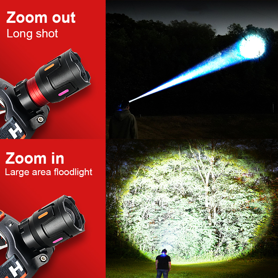 460000000LUX Ultra Bright Rech - đánh giá và giá Headlamp Tactical Bright