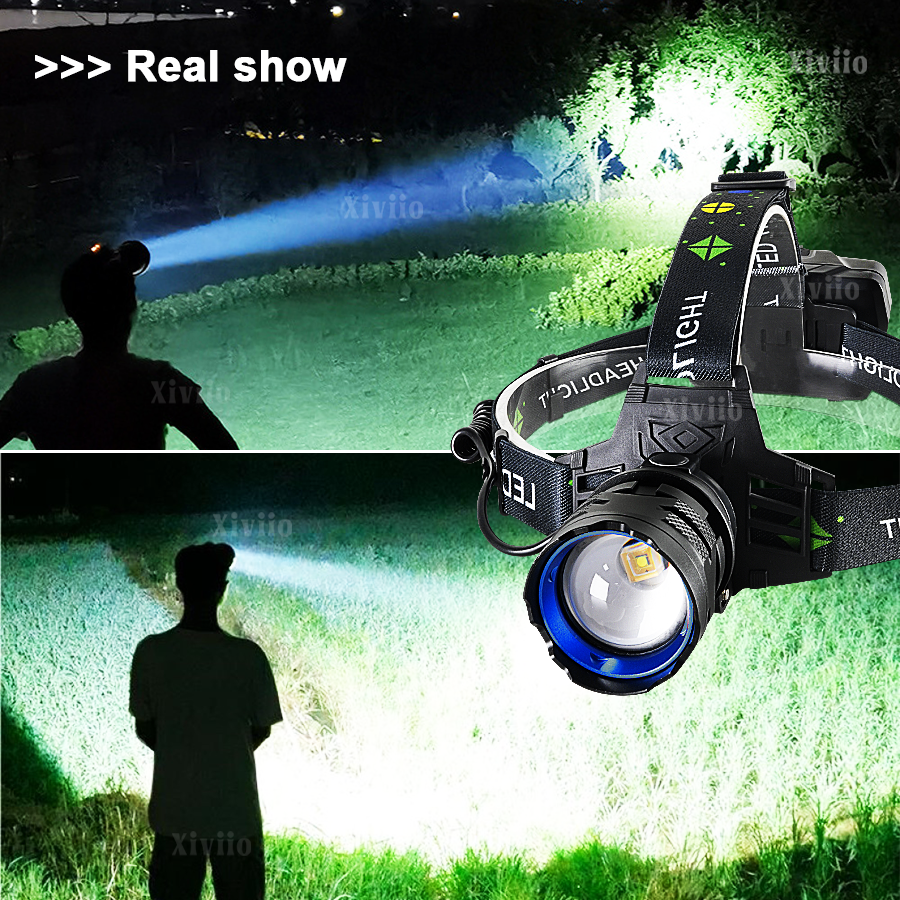 High Power LED Headlamp USB Re - đánh giá và giá Headlamp Tactical Bright